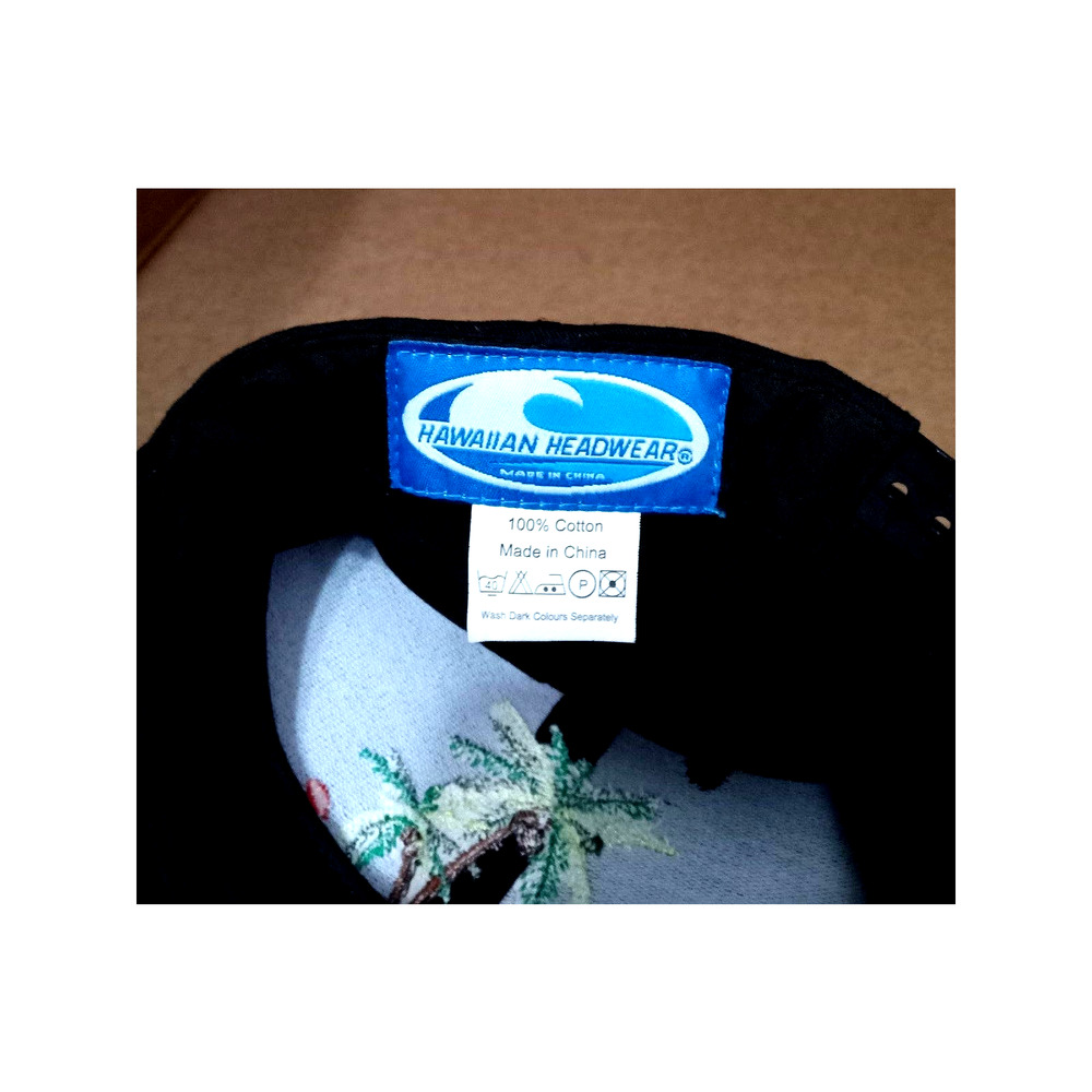 Hawaiian Headwear Maui black cap/hat - Picture 5 of 5